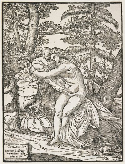 Venus und Amor, 1566 von Nicolò Boldrini